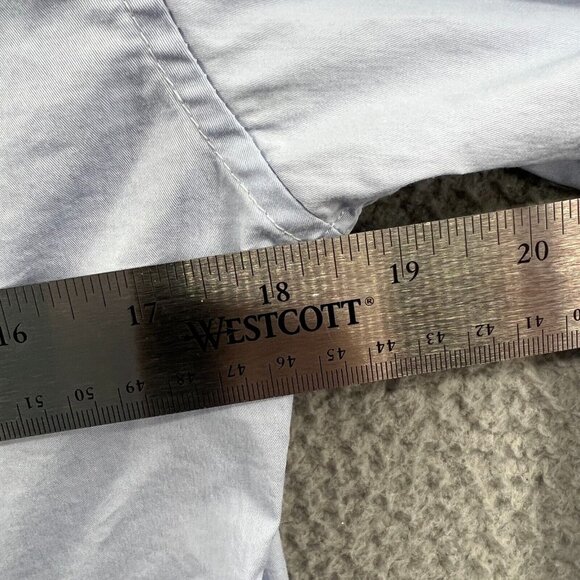 Tahari Mens Shirt Small Blue Button Front Long Sleeve Slim Fit Non Iron Stretch - Picture 8 of 10